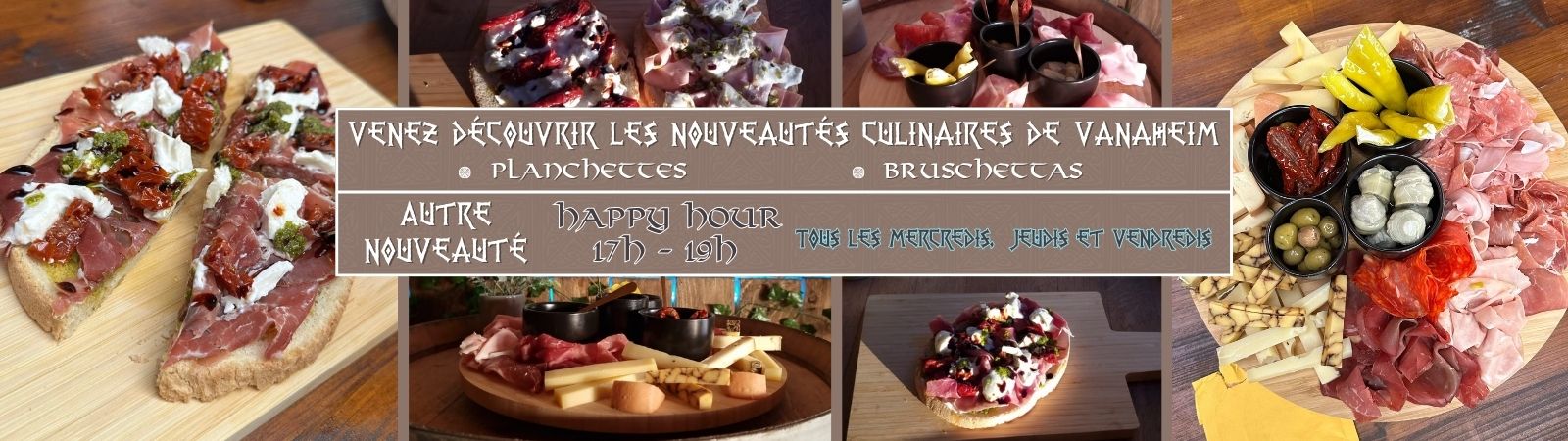 Bannière de Venez découvrir les nouveautés culinaires de Vanaheim