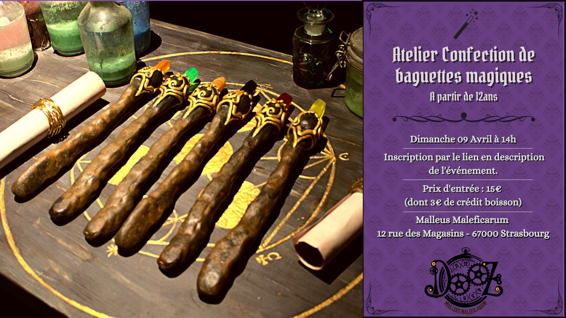 Atelier de Confections de Baguettes Magiques