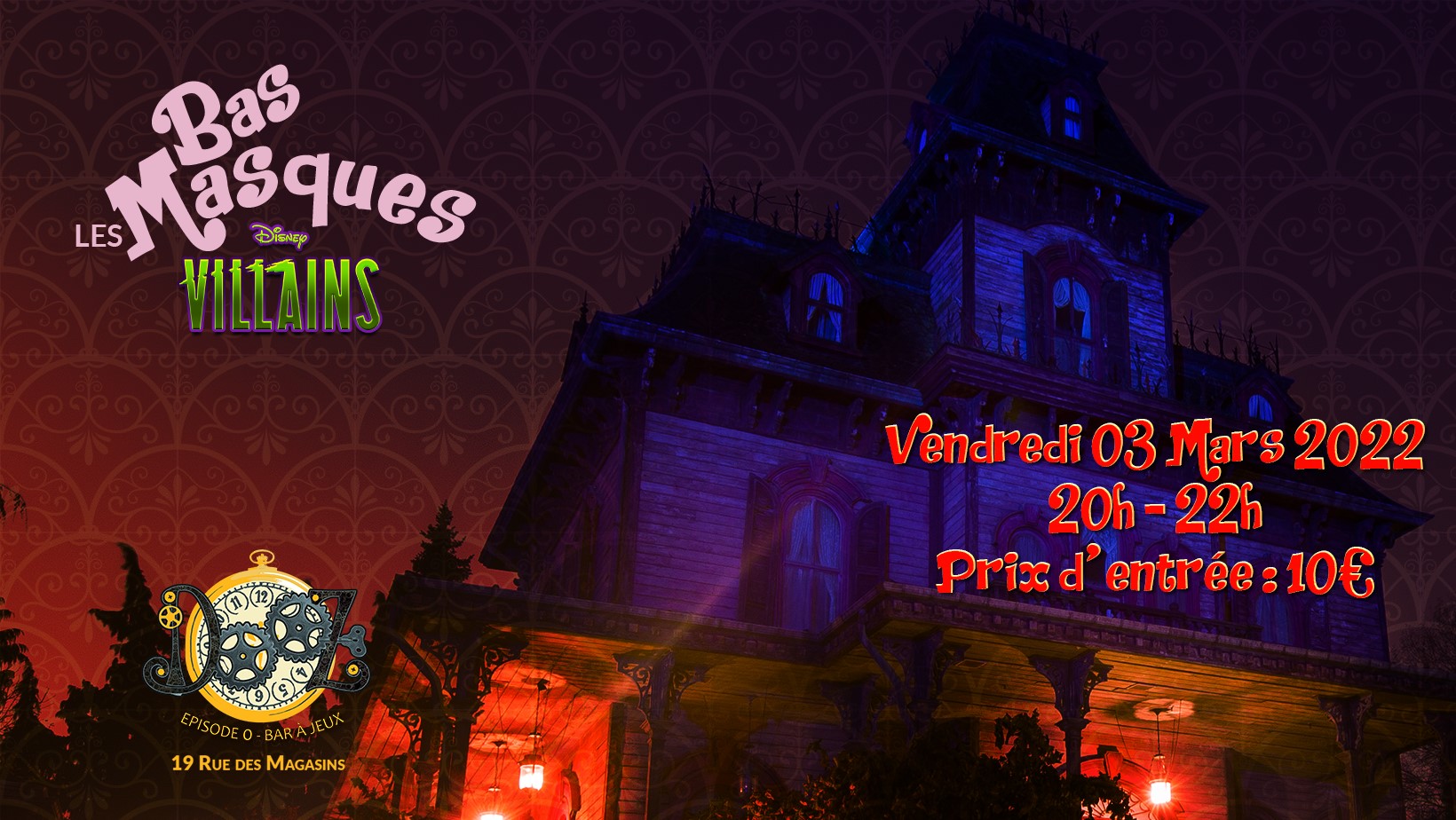 Bas les Masques - Murder Party Vilains Disney
