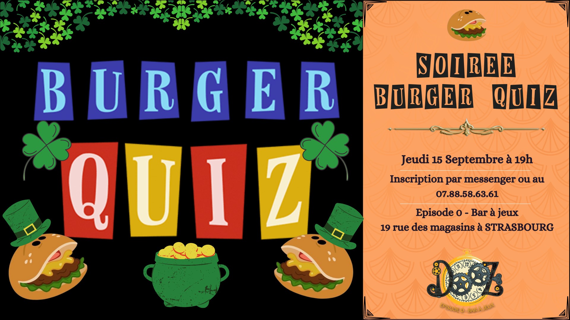 Burger Quiz de la St-Patrick